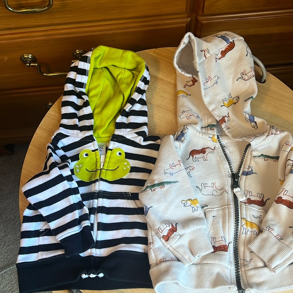 Infant boys 3 month hooded jackets